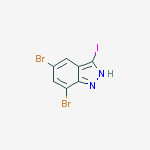 1H-Indazole-5-carboxylic acid, 7-bromo-, ethyl ester结构式