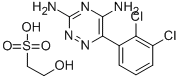 Structure of 6-(2,3-DICHLOROPHENYL)-1,2,4-TRIAZINE-3,5-DIAMINE ISETHIONATE