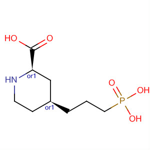 Structure of 2-Piperidinecarboxylic acid, 4-(3-phosphonopropyl)-, cis-