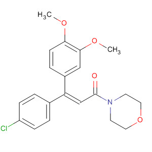Structure of Morpholine,
4-[(2Z)-3-(4-chlorophenyl)-3-(3,4-dimethoxyphenyl)-1-oxo-2-propenyl]-