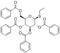 Structure of b-D-Glucopyranoside, ethyl 1-thio-, 2,3,4,6-tetrabenzoate