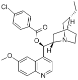 Structure of HYDROQUININE 4-CHLOROBENZOATE