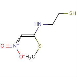 Structure of Ethanethiol, 2-[[1-(methylthio)-2-nitroethenyl]amino]-