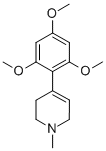 Structure of 1,2,3,6-TETRAHYDRO-1-METHYL-4-(2,4,6-TRIMETHOXYPHENYL)-PYRIDINE