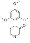 Structure of 3-PIPERIDINONE, 1-METHYL-4-(2,4,6-TRIMETHOXYPHENYL)-