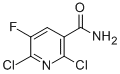 2,6-二氯-3-甲酰胺-5-氟吡啶结构式