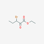 Structure of 3-Bromo-2-oxo-pentanoic acid ethyl ester