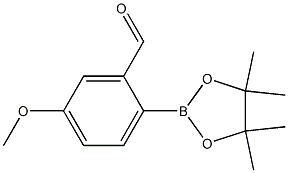 5-Methoxy-2-(4,4,5,5-tetramethyl-1,3,2-dioxaborolan-2-yl)benzaldehyde结构式
