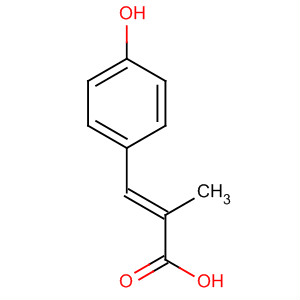 Structure of 2-Propenoic acid, 3-(4-hydroxyphenyl)-2-methyl-, (2E)-