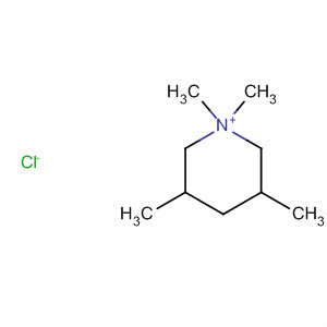 Structure of Piperidinium, 1,1,3,5-tetramethyl-, chloride