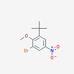 Structure of 1-Bromo-3-(tert-butyl)-2-methoxy-5-nitrobenzene