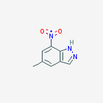 Structure of 1H-Indazole, 3,6-dibromo-4-nitro-
