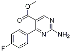 METHYL 2-AMINO-4-(4-FLUOROPHENYL)PYRIMIDINE-5-CARBOXYLATE 98%结构式