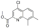 METHYL 4-CHLORO-7,8-DIMETHYLQUINOLINE-2-CARBOXYLATE 98%结构式