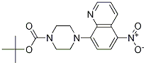 1-BOC-4-(5-硝基喹啉-8-基)哌嗪结构式