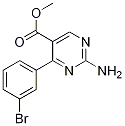 Structure of Methyl 2-amino-4-(3-bromophenyl)pyrimidine-5-carboxylate