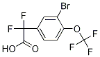 Structure of 2-(3-Bromo-4-(trifluoromethoxy)phenyl)-2,2-difluoroacetic acid