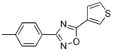 Structure of 5-(THIOPHEN-3-YL)-3-P-TOLYL-1,2,4-OXADIAZOLE 98%