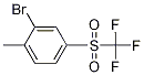 Structure of 2-BROMO-1-METHYL-4-(TRIFLUOROMETHYLSULFONYL)BENZENE 98%