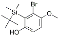 Structure of O-T-BUTYLDIMETHYLSILYL 3-BROMO-4-METHOXYPHENOL 98%