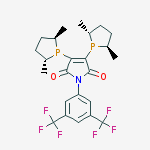 Structure of (-)-2,3-Bis[(2R,5R)-2,5-dimethylphospholanyl]-1-[3,5-bis(trifluoromethyl)phenyl]-1H-pyrrole-2,5-dione, min. 95% [catASiumMNXylF(R)]