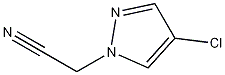 Structure of 1H-pyrazole-1-acetonitrile, 4-chloro-