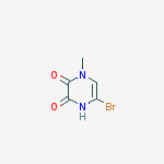 Structure of 5-bromo-3-hydroxy-1-methylpyrazin-2(1H)-one