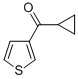 Structure of CYCLOPROPYL 3-THIENYL KETONE