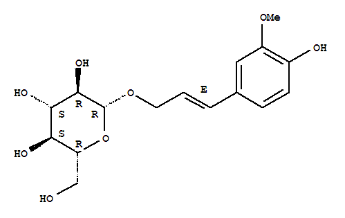 Chemical structure of (E)-Isoconiferin