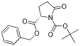 Structure of 2-benzyl 1-tert-butyl (2S)-5-oxopyrrolidine-1,2-dicarboxylate