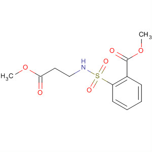 Structure of Benzoic acid, 2-[[(2-methoxy-2-oxoethyl)methylamino]sulfonyl]-, methylester