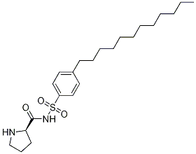 Structure of (R)-N-(4-Dodecylphenylsulfonyl)pyrrolidine-2-carboxaMide