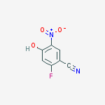 Structure of 2-FLUORO-4-HYDROXY-5-NITROBENZONITRILE