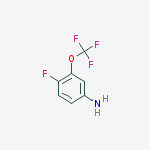 Structure of 4-Fluoro-3-(trifluoroMethoxy)aniline, 97%