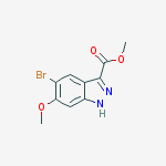 Structure of Methyl 5-bromo-6-methoxy-1H-indazole-3-carboxylate