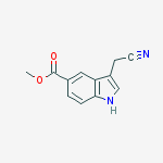 Chemical structure of 3-(CYANOMETHYL)-1H-INDOLE-5-CARBOXYLIC ACID METHYL ESTER
