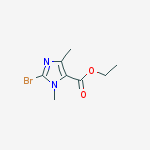 Structure of Ethyl 2-bromo-3,5-dimethylimidazole-4-carboxylate