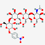 Structure of GalNAc beta(1-3)Gal alpha(1-4)Gal beta(1-4)Glc-beta-pNP