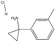 1-(3-甲基苯基)环丙-1-胺盐酸盐结构式