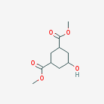 Structure of 1,3-dimethyl 5-hydroxycyclohexane-1,3-dicarboxylate