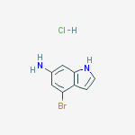 Structure of 4-BROMO-6-AMINO INDOLE HYDROCHLORIDE
