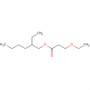 Structure of Propanoic acid, 3-ethoxy-, 2-ethylhexyl ester