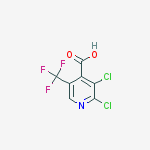 Structure of 2,3-dichloro-5-(trifluoromethyl)pyridine-4-carboxylic Acid