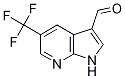 Structure of 5-(trifluoromethyl)-1H-pyrrolo[2,3-b]pyridine-3-carbaldehyde