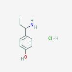 Structure of 4-(1-aminopropyl)phenol;hydrochloride
