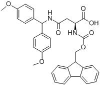 NΑ-FMOC-NΓ-(4,4′-二甲氧基二苯甲基)-L-天冬酰胺结构式
