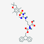 Structure of FMOC-ARG(ME,PBF)-OH
