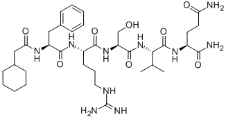 CYCLOHEXYLACETYL-PHE-ARG-SER-VAL-GLN-NH2结构式
