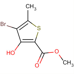 2-Thiophenecarboxylic acid, 4-bromo-3-hydroxy-5-methyl-, methyl ester结构式