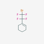 Structure of 1-(2-BROMOTETRAFLUOROETHYL)-1-CYCLOHEXENE